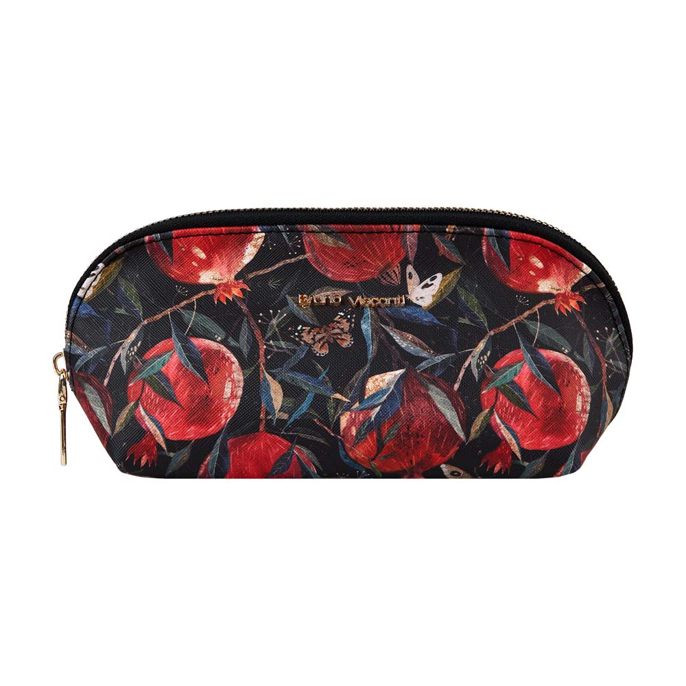 Косметичка bruno visconti "flora. гранат" 225х80х100мм кож.зам.