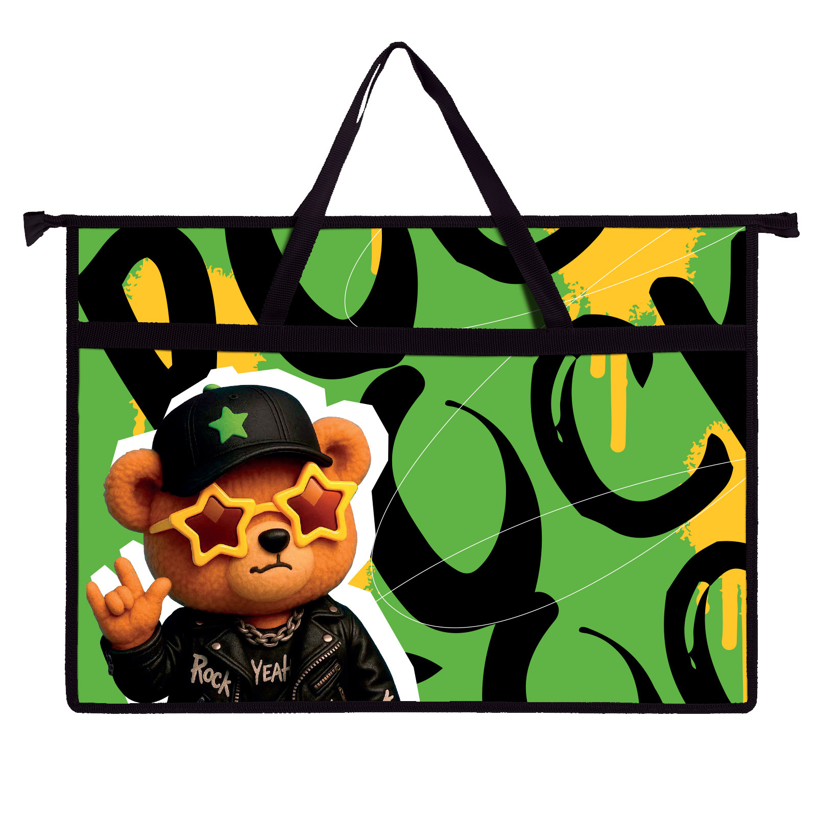 Папка-портфель для чертежей пчёлка "bublle heart" а3 пластик