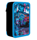 Пенал на 2-х молниях пчёлка "стильная тачка" 205х105мм