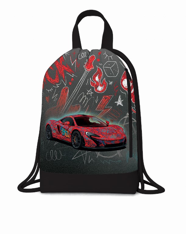 Сумка для обуви пчёлка "красное авто" 42х34см с карманом