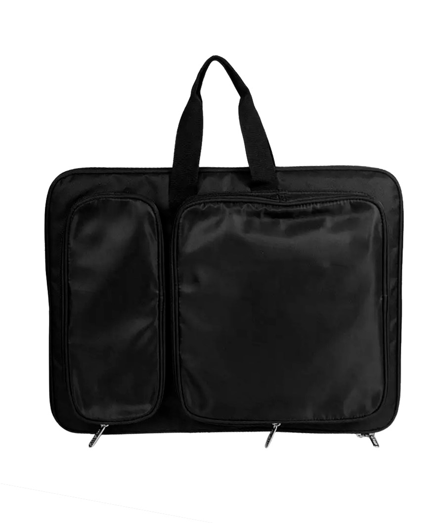 Сумка-рюкзак художника пчёлка чёрная 50х36см