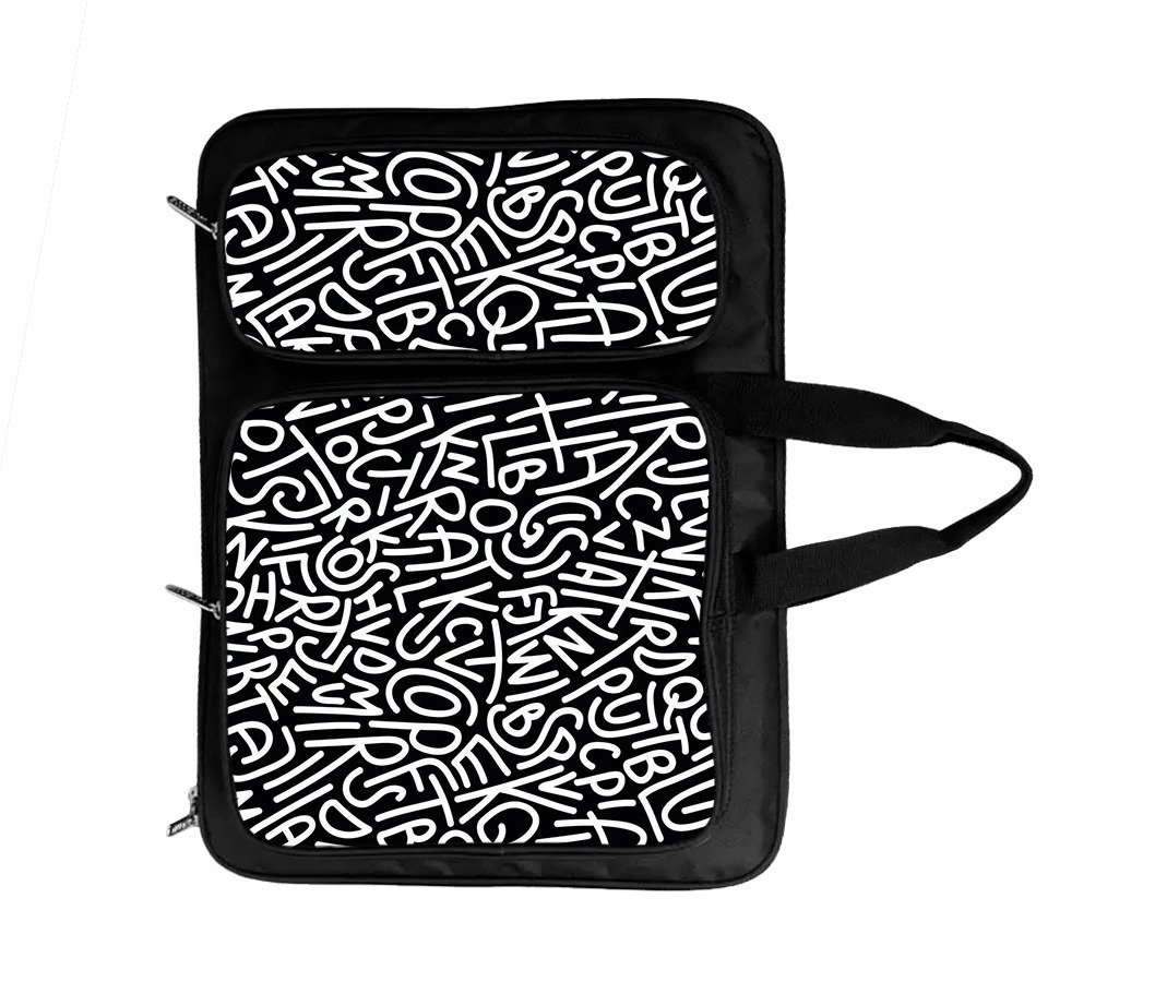 Сумка-рюкзак художника пчёлка "каллиграфия" 50х36см