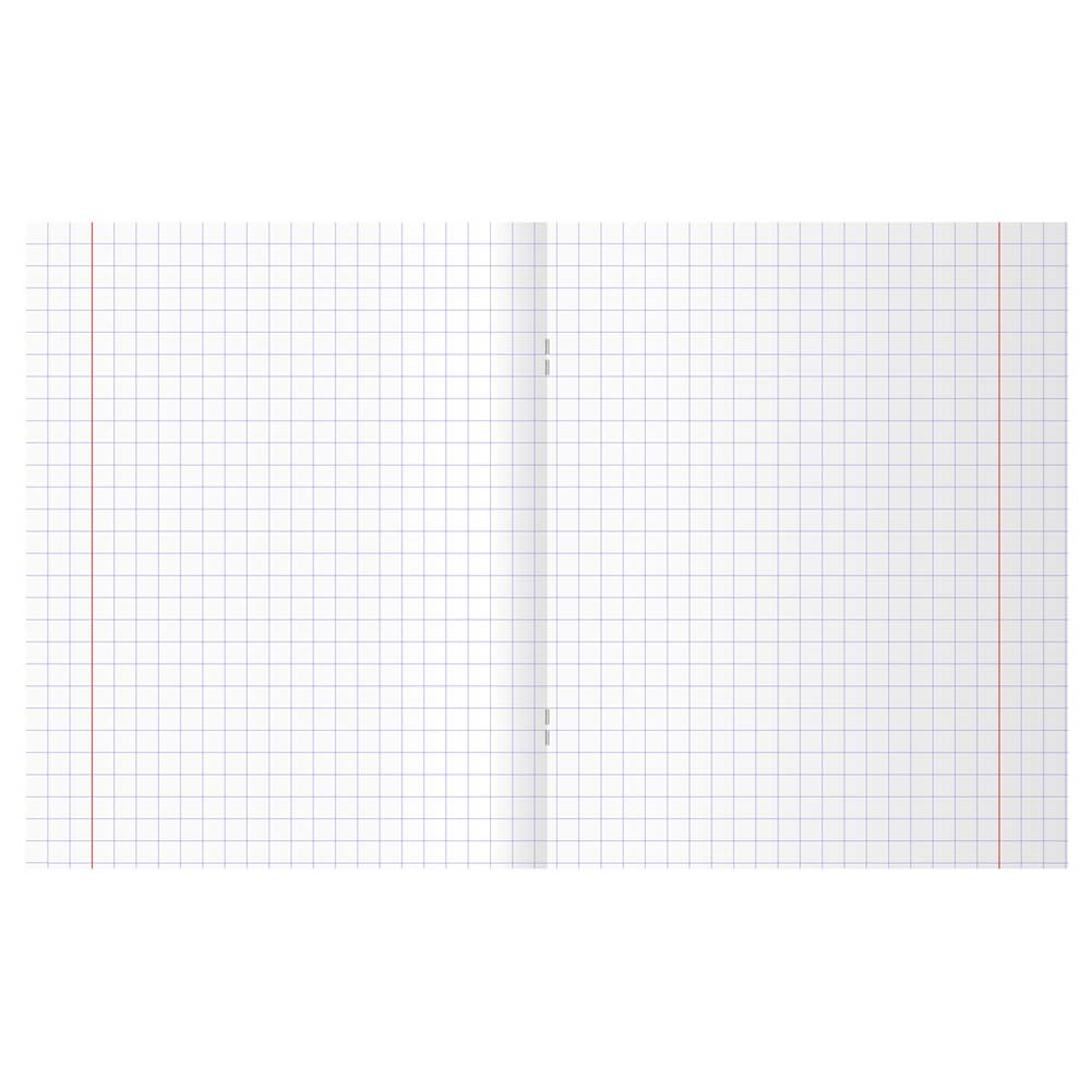 Тетрадь 12 л. крупная кл. зелёная (bg) б/б