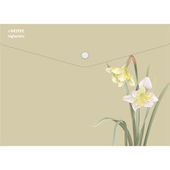 Папка-конверт с кнопк. а4 180мкм devente "signature" непрозрач. с рис.