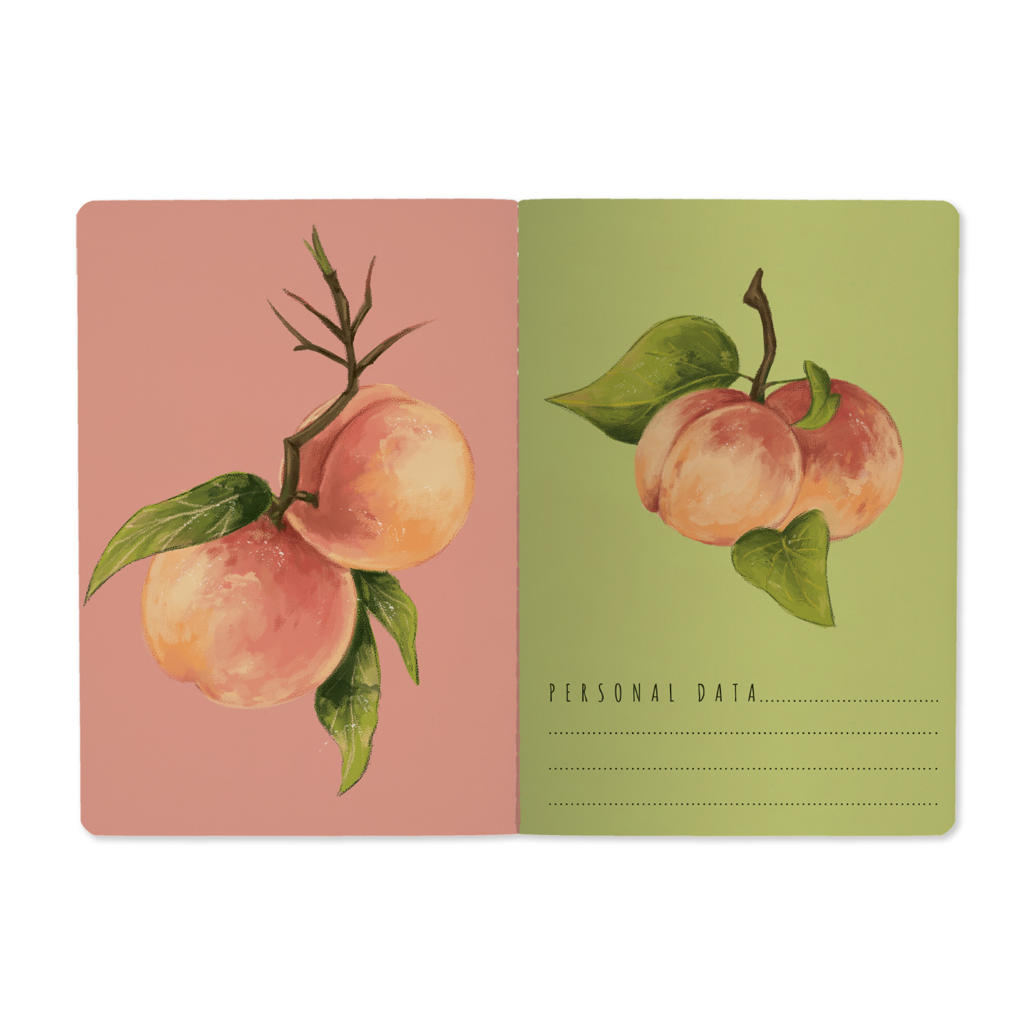 Тетрадь 40л. кл. "flora. paradise. персики" (bruno visconti) т/б,софт тач,фольга,цв.форзац