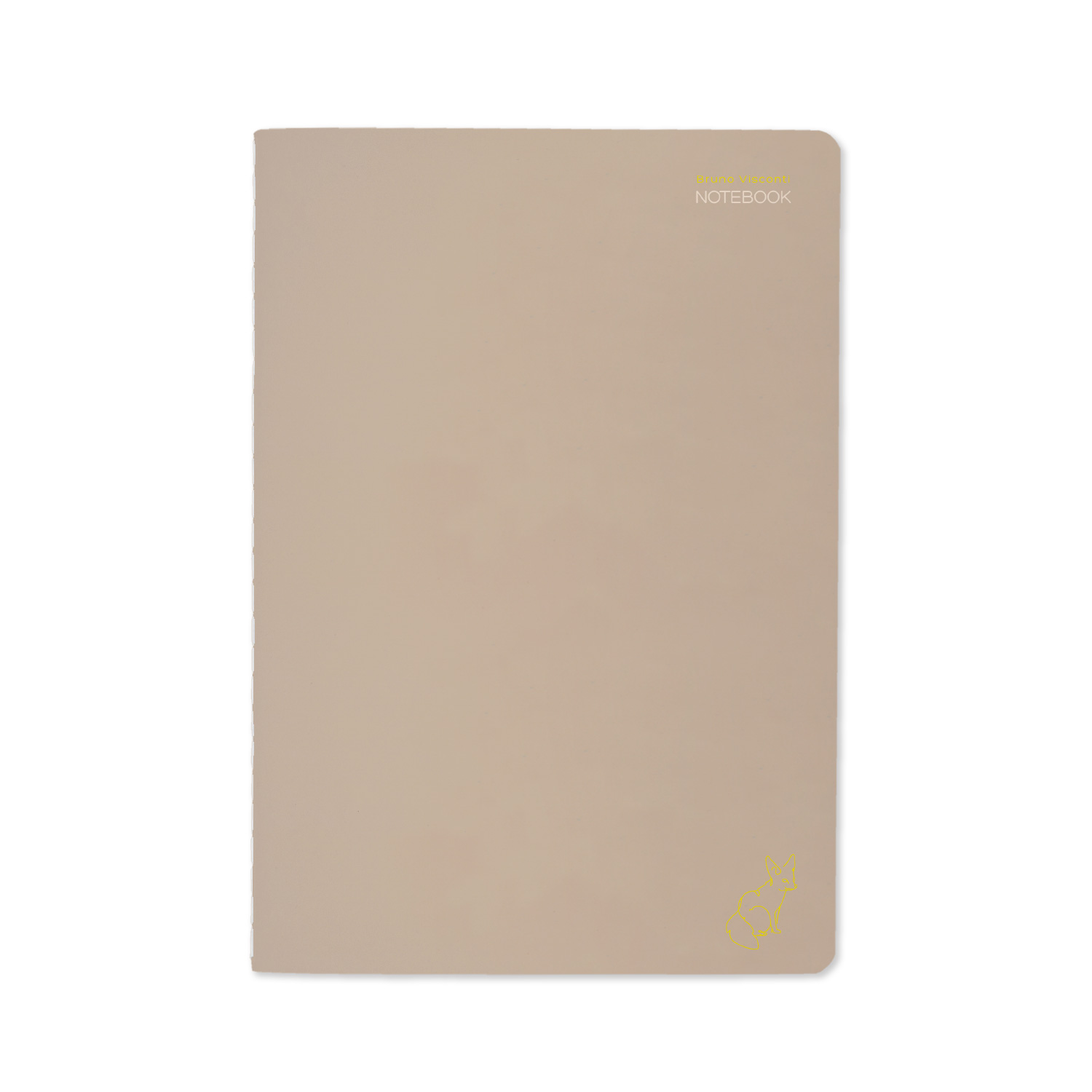 Тетрадь 40л. кл. "total beige. фенек" (bruno visconti) т/б,софт тач,фольга,цв.форзац