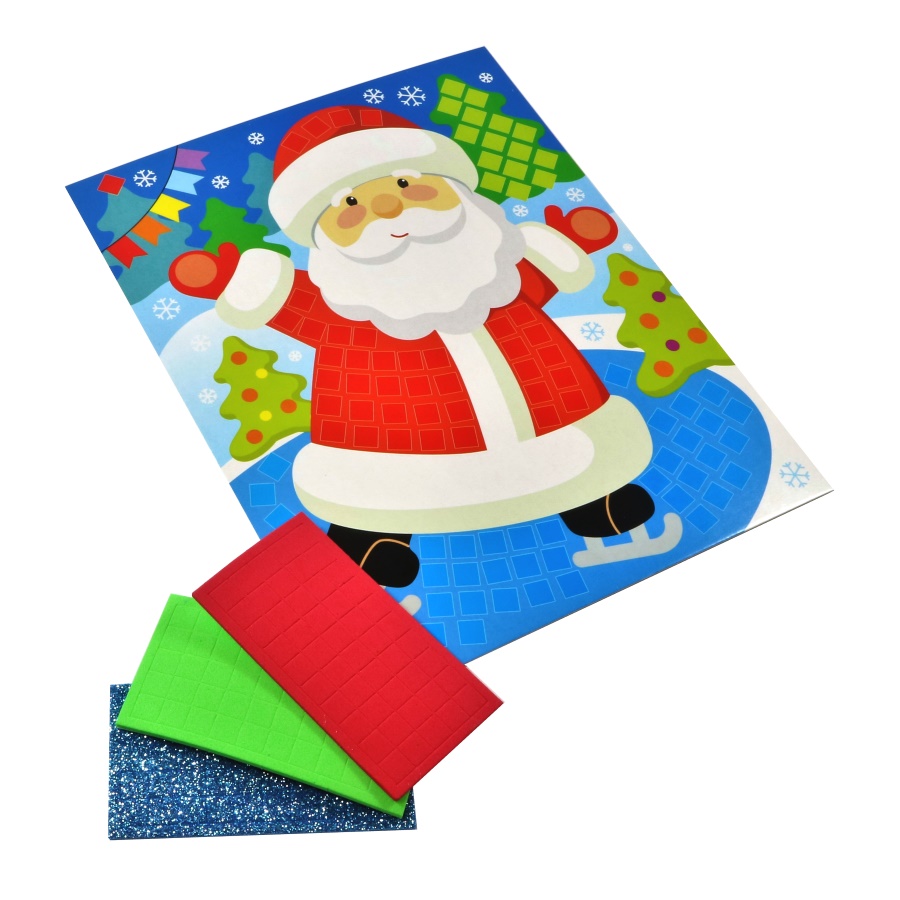 Набор д/творч. аппликация "дед мороз"