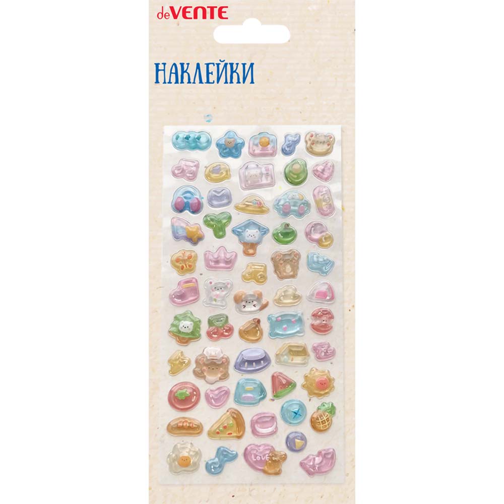 Наклейки devente "мишки и друзья" 9х17,5см 3d