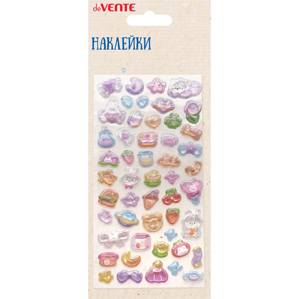 Наклейки devente "зайцы в саду" 9х17,5см 3d