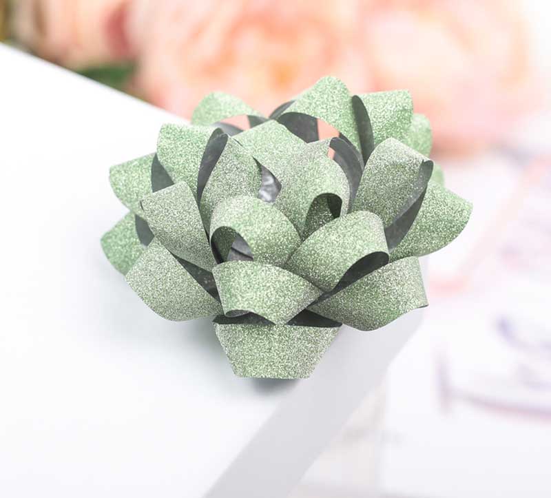 Бант- звезда №7,5 с блёстками асс-т