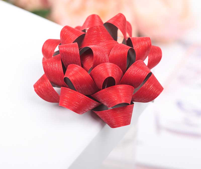 Бант- звезда №7,5 с блёстками асс-т