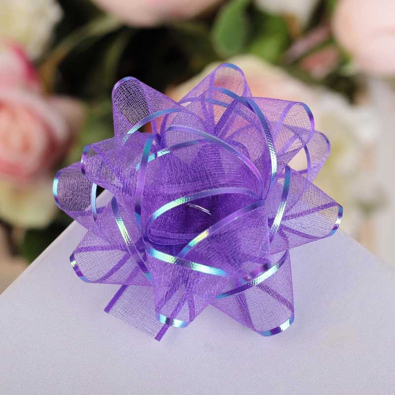 Бант-звезда №7,5 "золотая полоса" асс-т