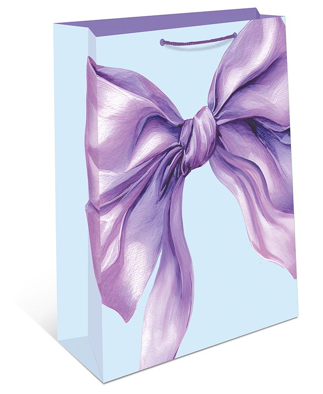 Пакет подарочный "бант" (26х32см)