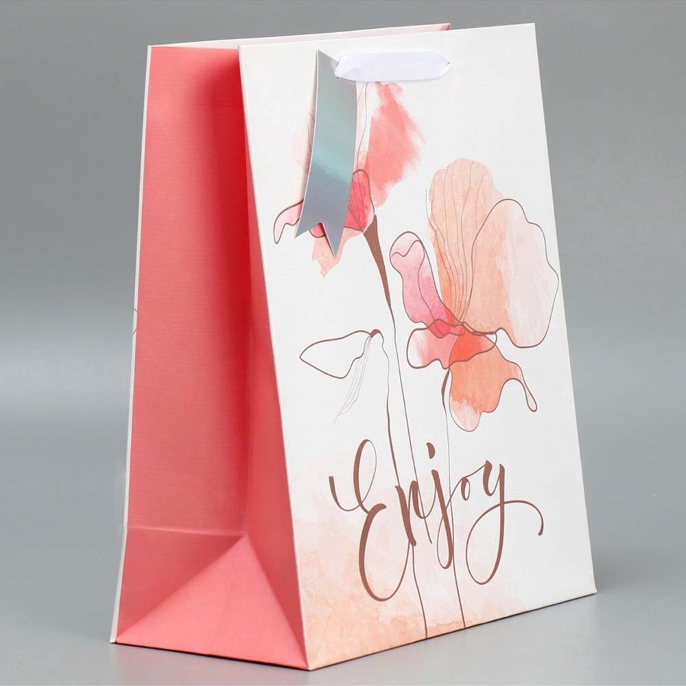 Пакет подарочный "нежность" (25х30.5х12.5см)