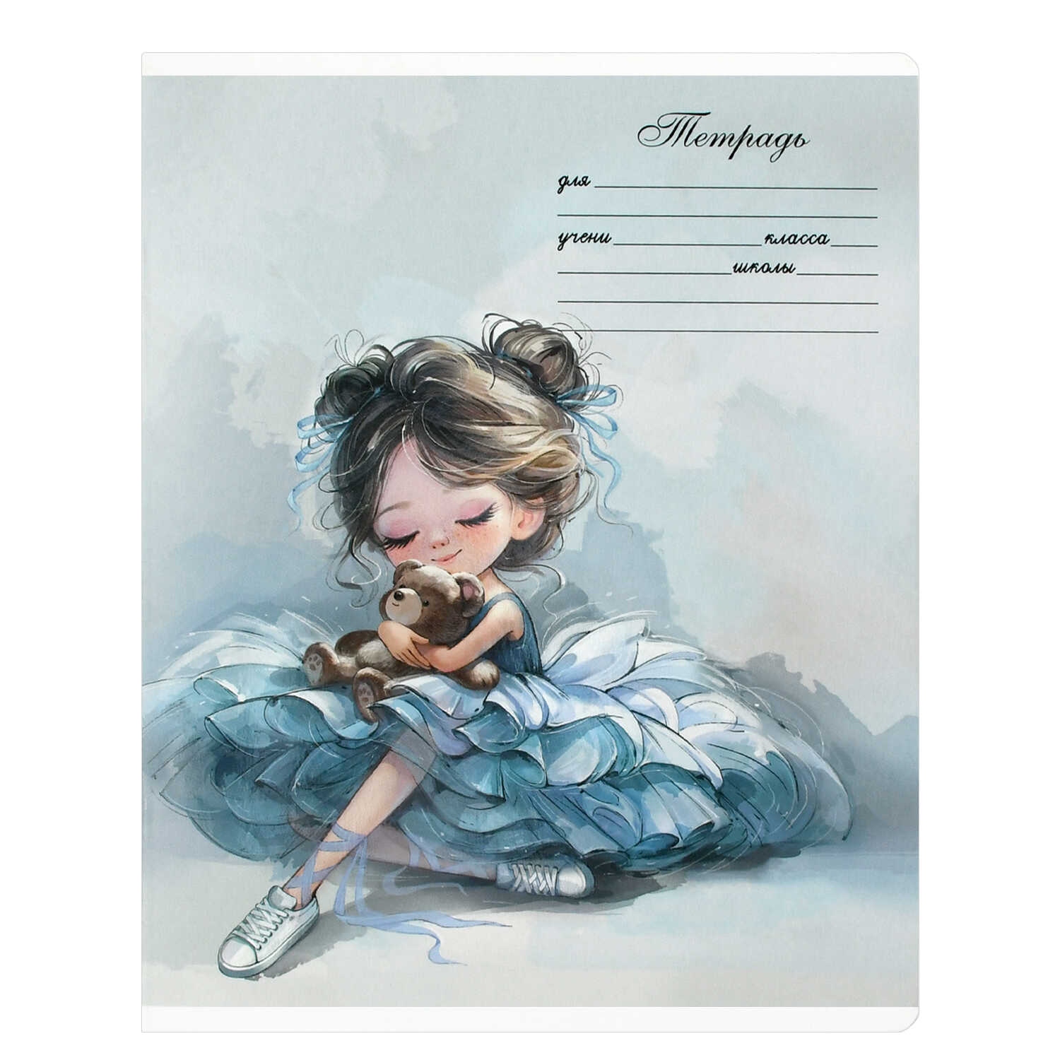 Тетрадь 12л. кл. "балерины" (феникс+) б/б,выб.лак,асс-т