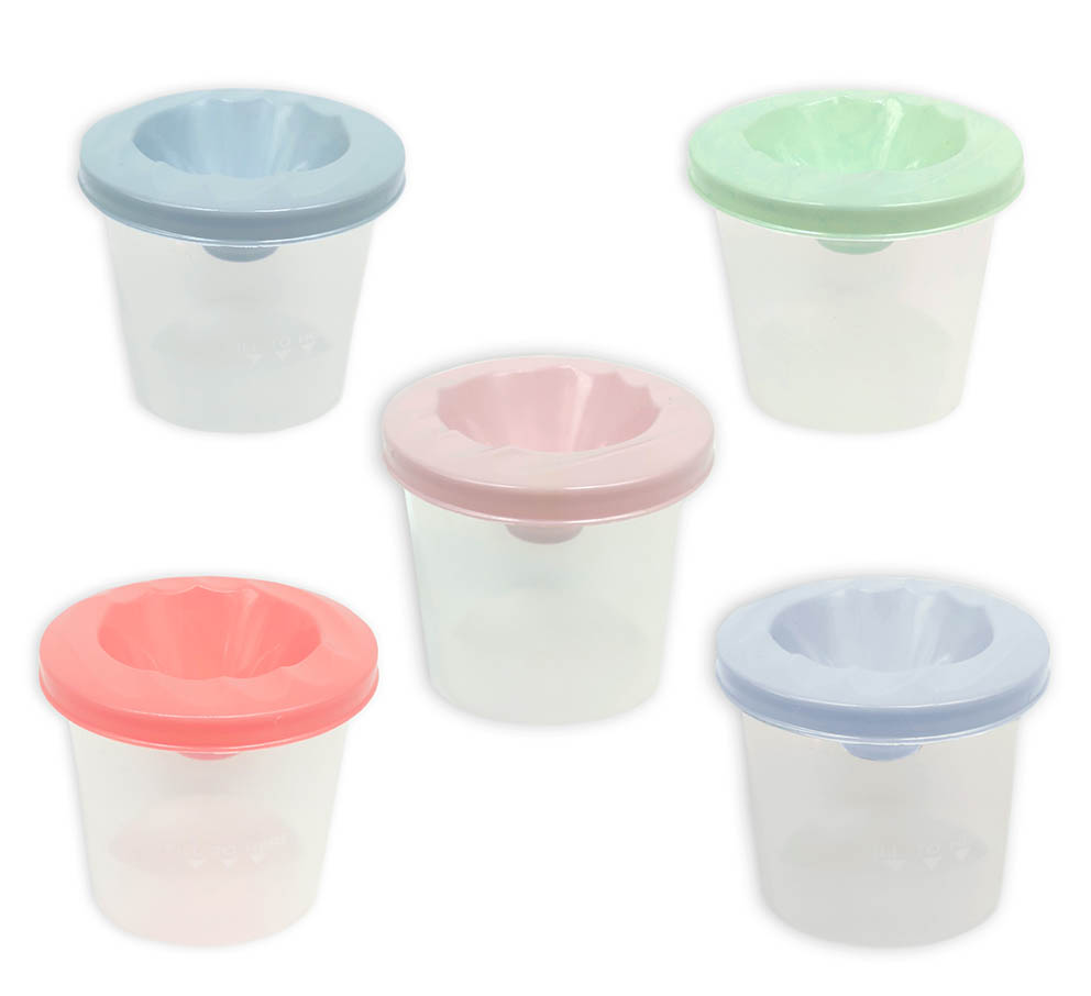 Стакан для кистей "непроливайка" пчёлка нежный микс