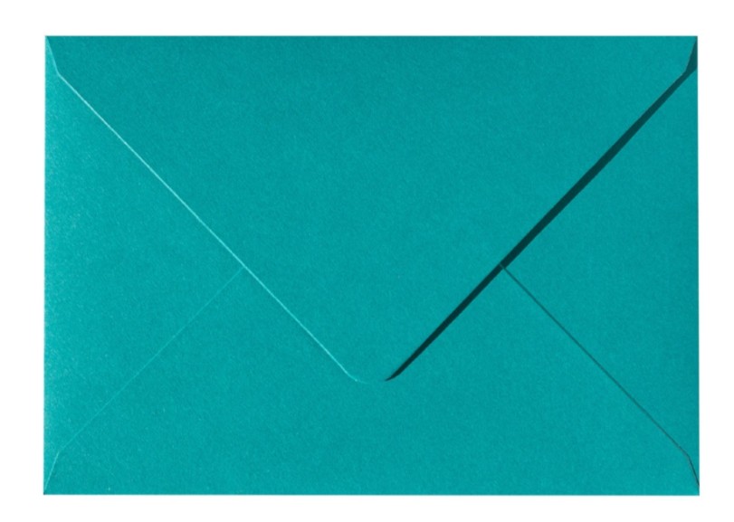 Конверт для подарочного сертификата 10х7см бирюзовый