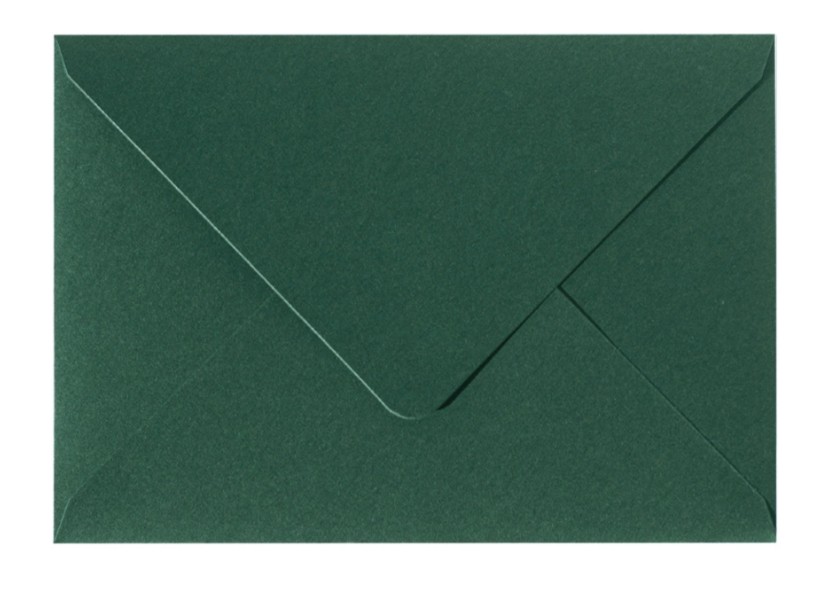 Конверт для подарочного сертификата 10х7см изумрудный