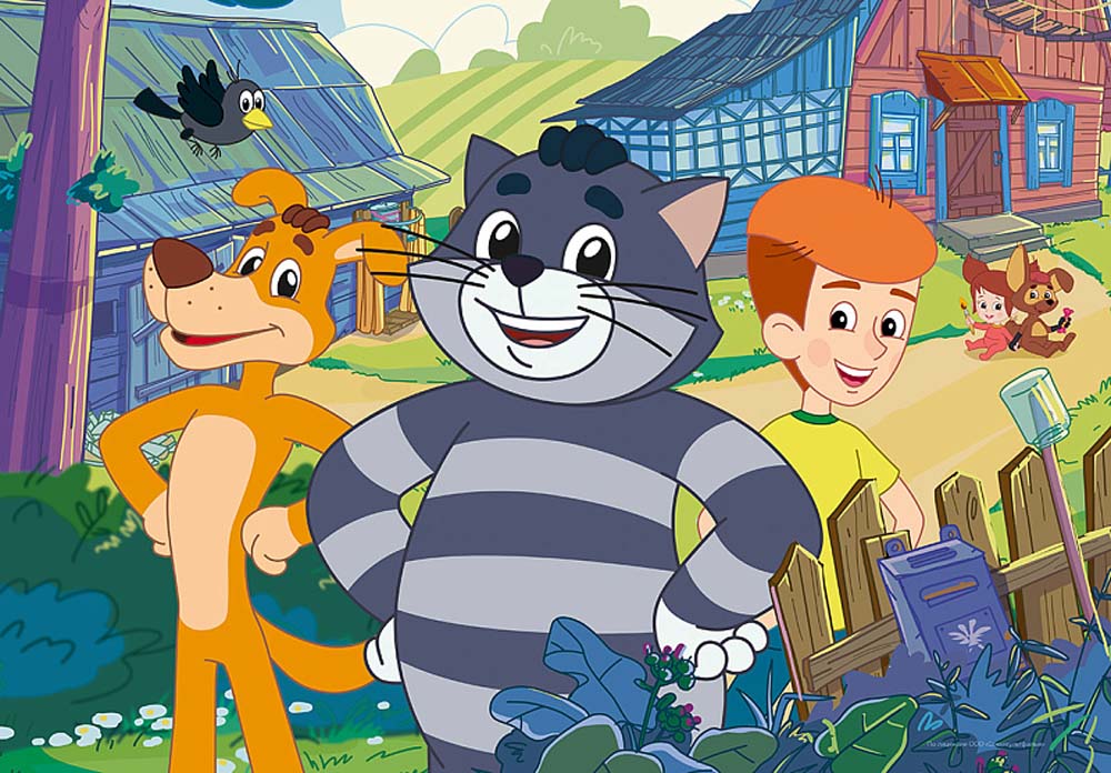 Пазлы maxi 24 дет. "простоквашино. продолжение" (степ пазл)