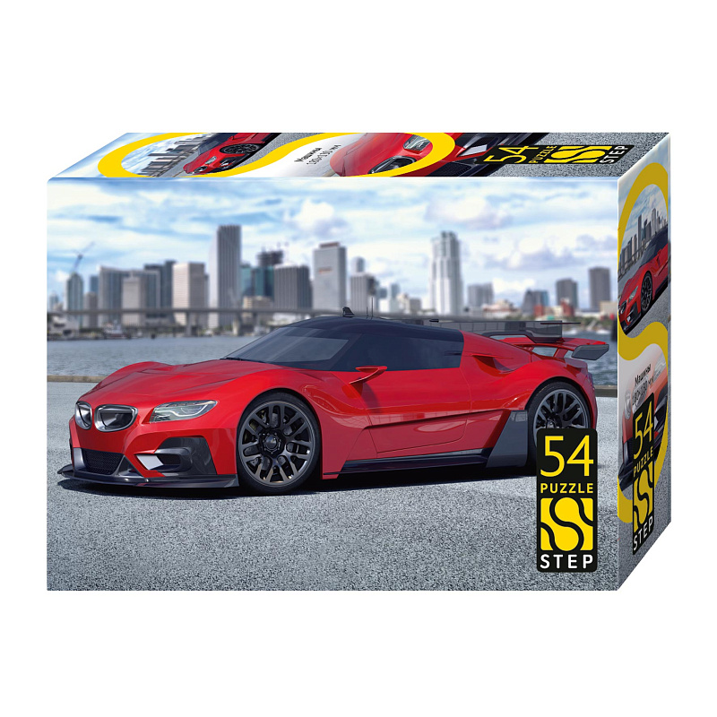 Пазлы 54 дет. "машины" (степ пазл) асс-т