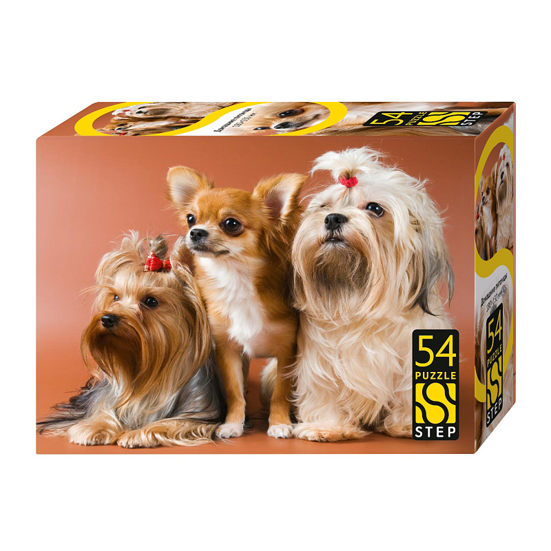 Пазлы 54 дет. "домашние питомцы" (степ пазл) асс-т