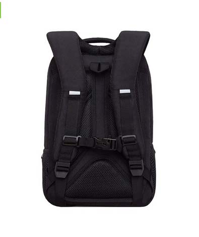 Рюкзак grizzly чёрный-цветной 26х39х19см эрг.спинка+картхолдер