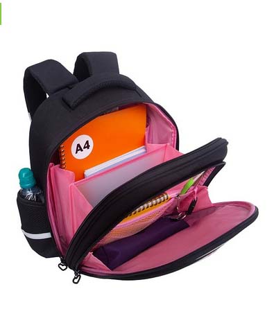 Рюкзак grizzly чёрный 28х36х20см эрг.спинка+картхолдер