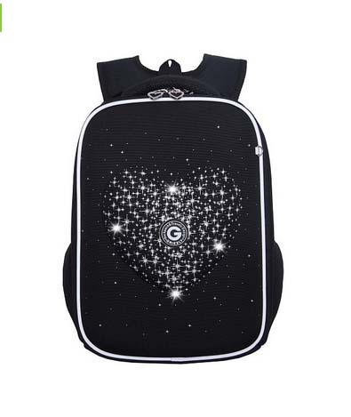 Рюкзак grizzly чёрный 26х37х17см эрг.спинка