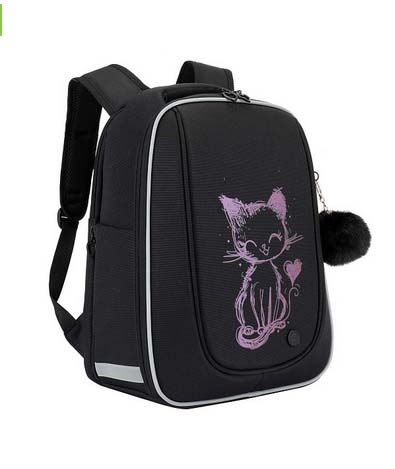 Рюкзак grizzly чёрный 29х36х18см эрг.спинка