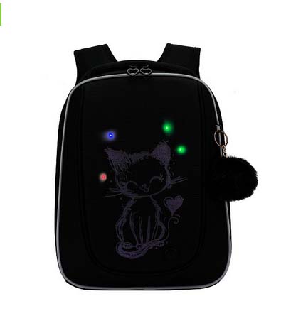 Рюкзак grizzly чёрный 29х36х18см эрг.спинка