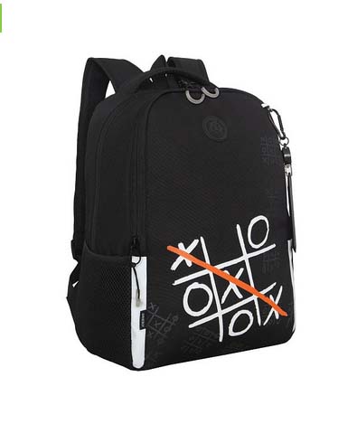 Рюкзак grizzly чёрный 29х38х16см упл.спинка+картхолдер