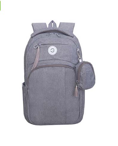 Рюкзак grizzly серый 27,5х43х16см упл.спинка