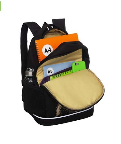 Рюкзак grizzly чёрный 28х38х18см эрг.спинка