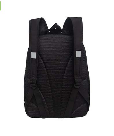 Рюкзак grizzly чёрный-голографический 28х38х18см упл.спинка