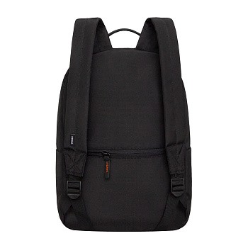 Рюкзак grizzly чёрный-рыжий 30х43х14см упл.спинка