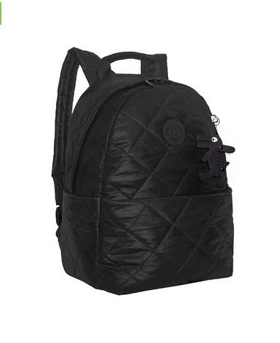 Рюкзак grizzly чёрный-глянцевый 25х35х16см упл.спинка