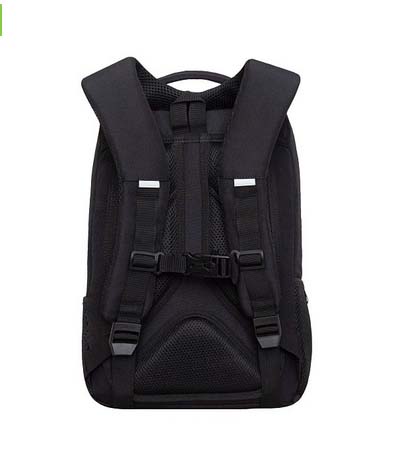 Рюкзак grizzly чёрный-оранжевый 26х39х19см эрг.спинка