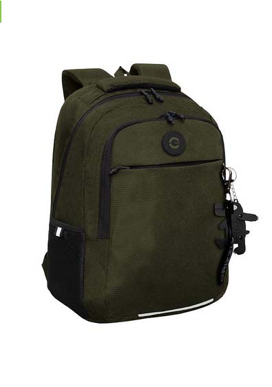 Рюкзак grizzly хаки 31х42х22см эрг.спинка
