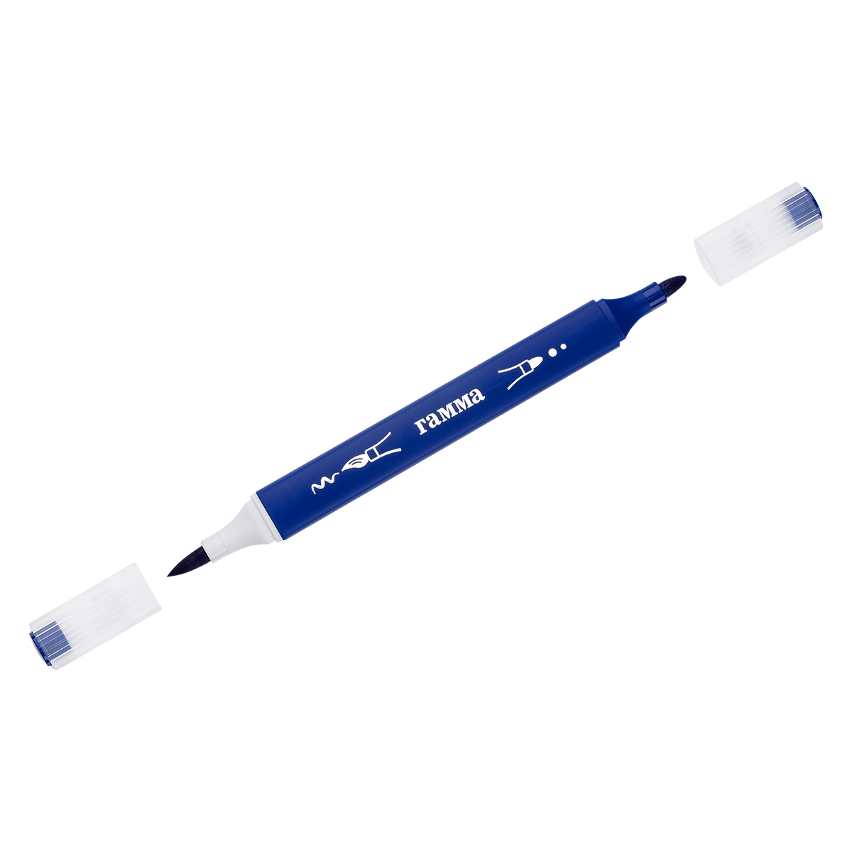 Фломастеры двусторонние "классические" 24шт. 24цв. (гамма) пл/бл.