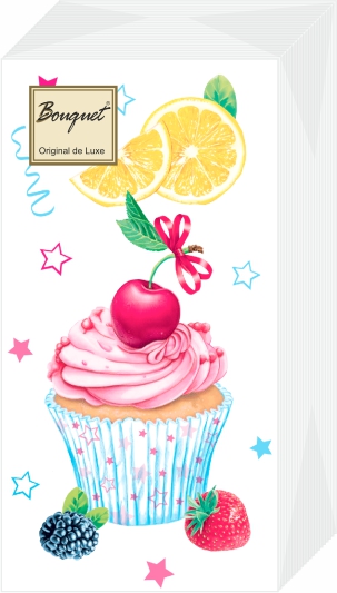 Салфетки бум. 330х330мм 20 шт. 2-сл. "сладкие пирожные"