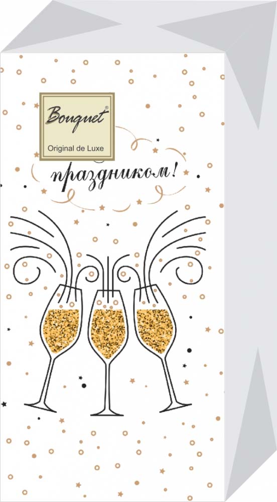 Салфетки бум. 330х330мм 20 шт. 2-сл. "шампанское"