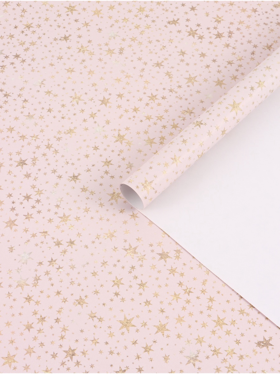 Бумага упаковочная 70х100см "звёзды"