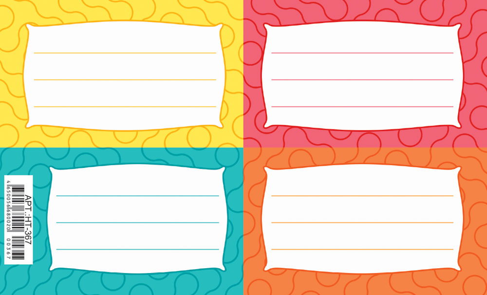 Наклейки на тетрадь "универсальная"