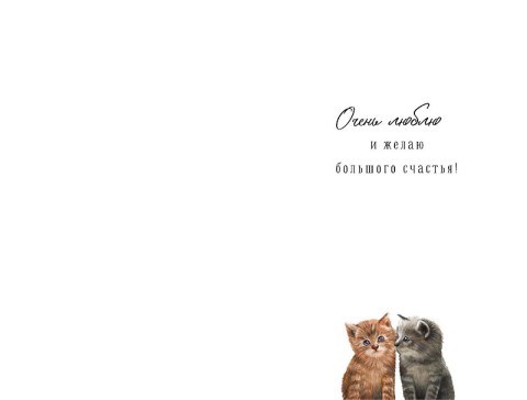 Открытка "тому, с кем тепло моей душе и лапкам"