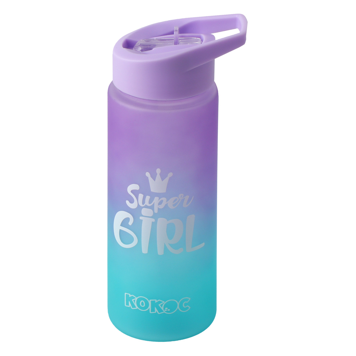 Бутылка кокос "super girl" 700мл градиент пластик