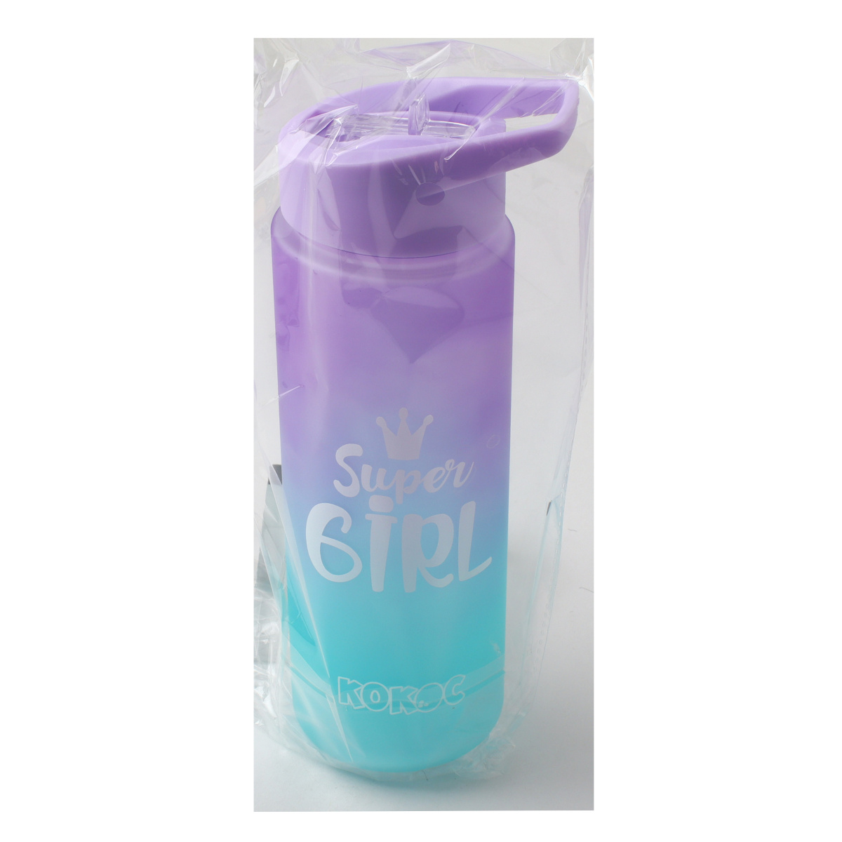 Бутылка кокос "super girl" 700мл градиент пластик