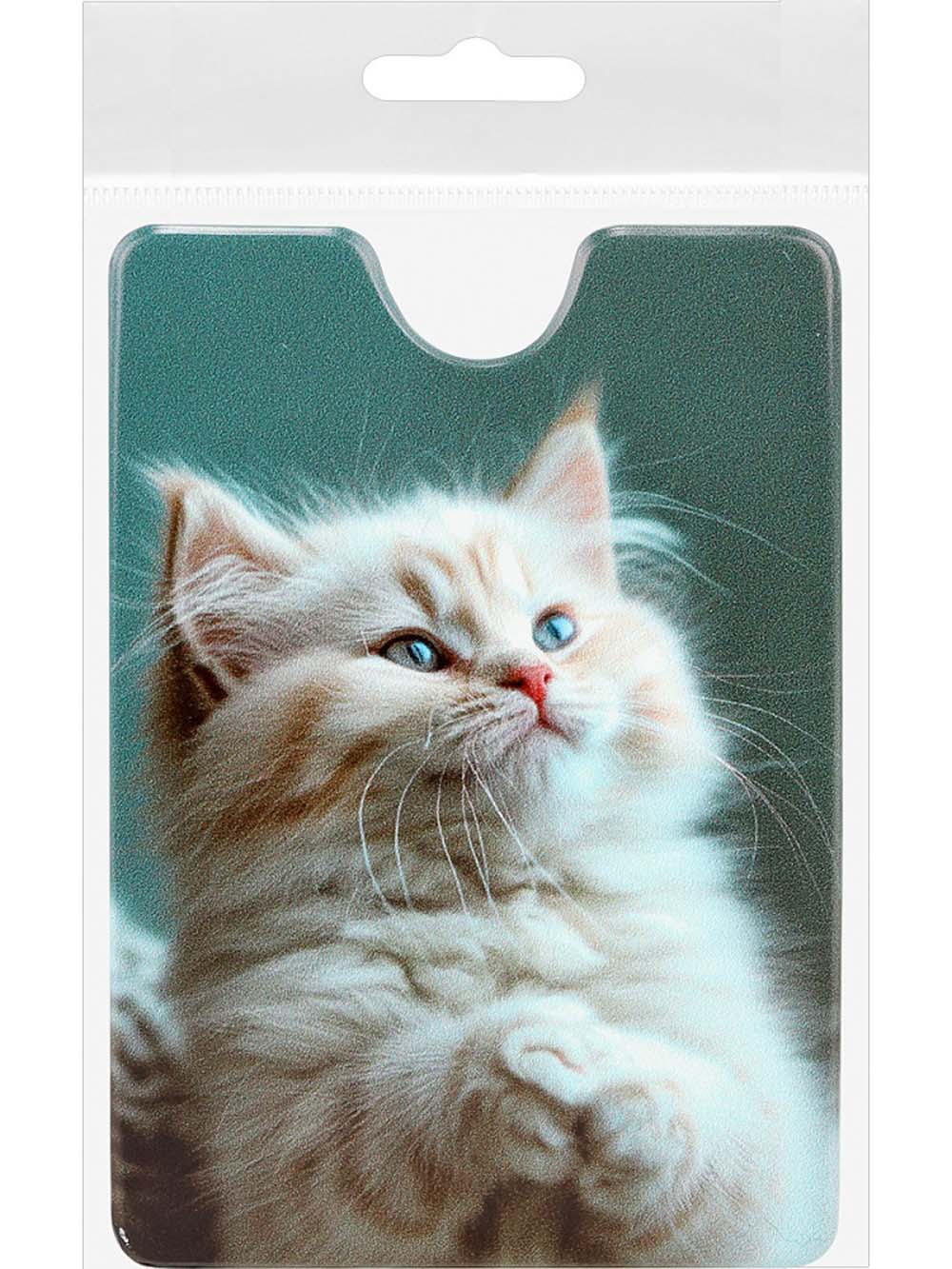 Обложка д/пропуска/проездного пвх "бет кот"