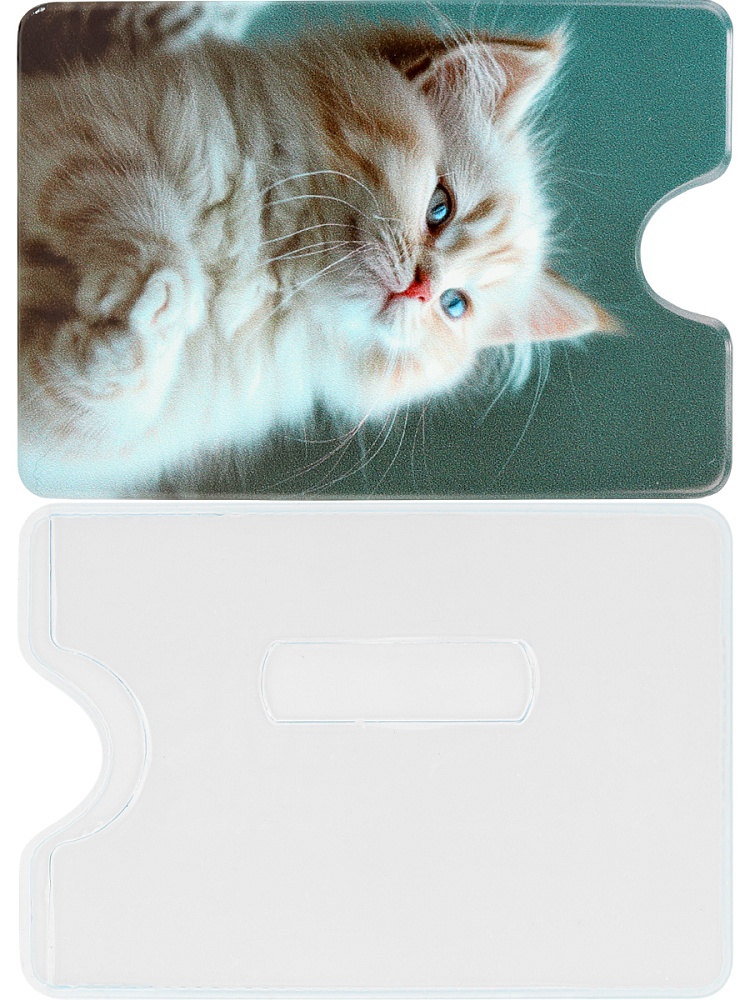 Обложка д/пропуска/проездного пвх "бет кот"
