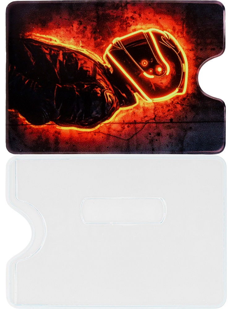 Обложка д/пропуска/проездного пвх "гонщик"