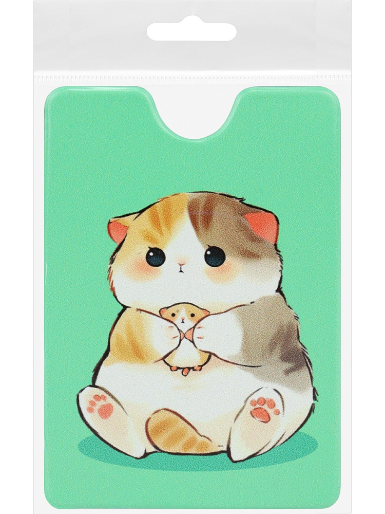 Обложка д/пропуска/проездного пвх "пушистые друзья"